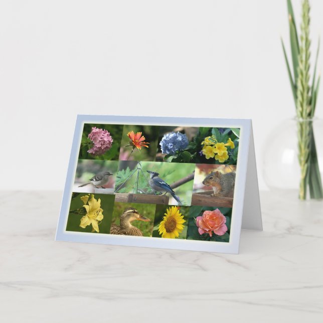 Kreaturen und Kreaturenkollage Karte (Vorderseite)