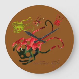 Kreaturenstil Große Wanduhr