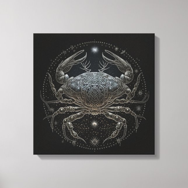 Krebs - 21. Juni bis 22. Juli Canvas Print Leinwanddruck (Vorderseite)