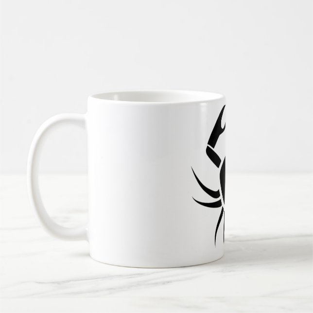 Krebs Astrologisches Symbol Zeichen 6 Kaffeetasse (Links)