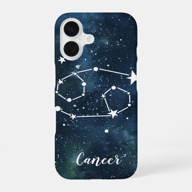 Krebs | Astrologisches Tierkreiszeichen Sternbild iPhone 16 Hülle (Rückseite)