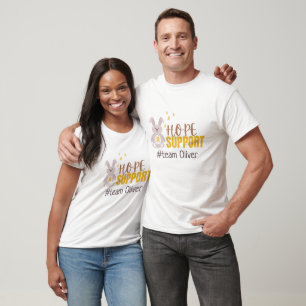 Krebs bei Kindern. Custom #team name hope T - Shir T-Shirt