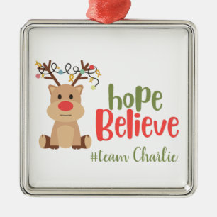 Krebs bei Kindern. Custom #team name Ornament Aus Metall