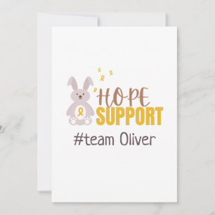 Krebs bei Kindern. Custom #team name Stationery Einladung