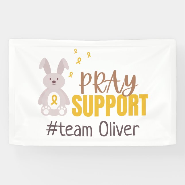 Krebs bei Kindern. Eigene Bettunterstützung Banner (Horizontal)