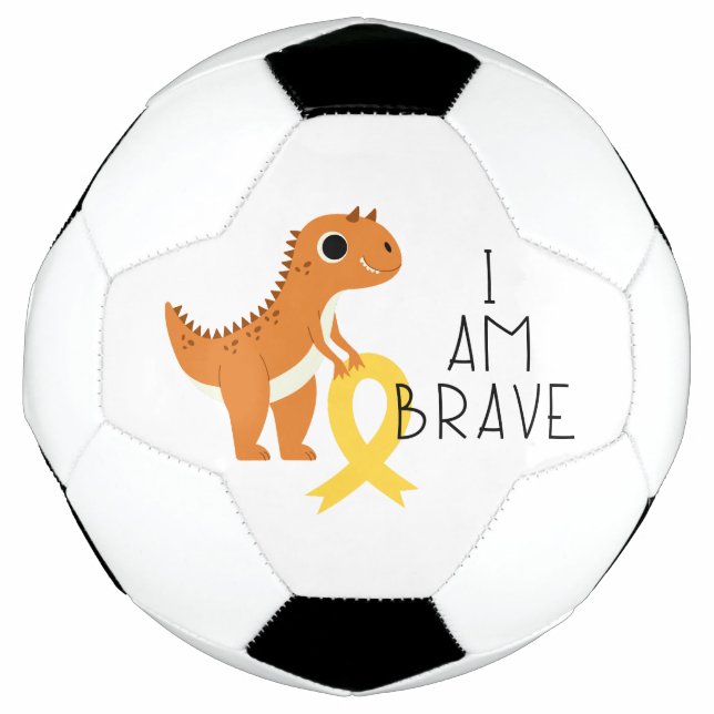 Krebs bei Kindern. Ich bin tapfer. Fußball (Vorderseite)