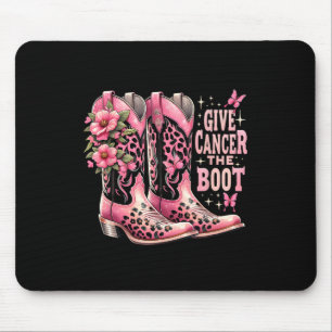 Krebs Das Cowgirl des Boot Westers stimuliert Brus Mousepad