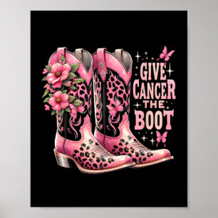 Krebs Das Cowgirl des Boot Westers stimuliert Brus Poster