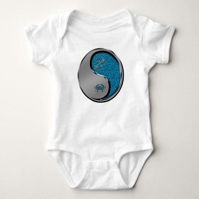 Krebs der Krabbe Baby Strampler (Vorderseite)