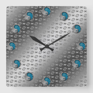 Krebs der Krabbe Quadratische Wanduhr