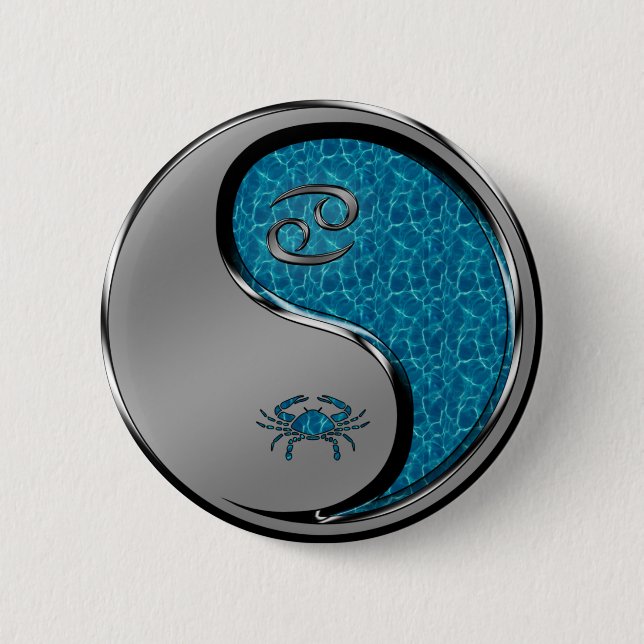 Krebs der Krebs Button (Vorderseite)