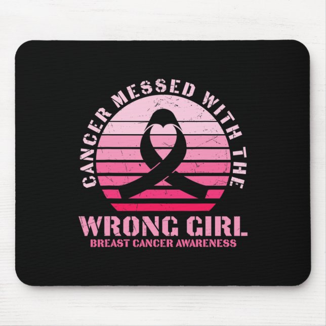 Krebs, der mit dem falschen Brustkrebs eines Mädch Mousepad (Vorne)