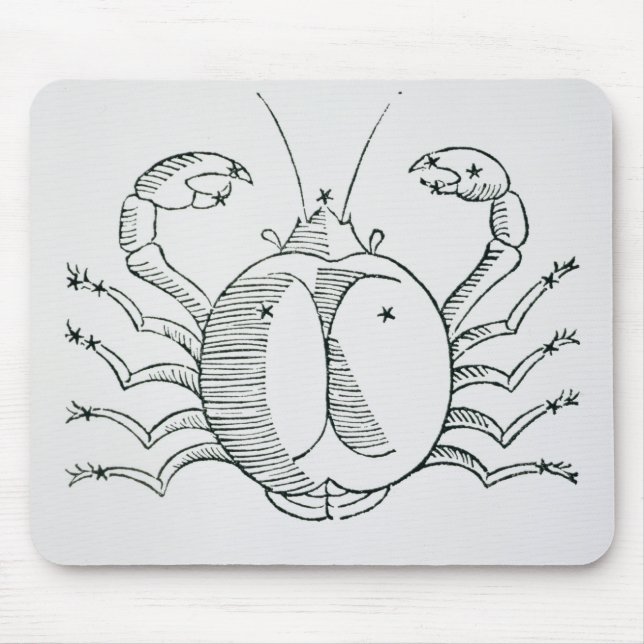 Krebs (die Krabbe) eine Illustration vom Mousepad (Vorne)