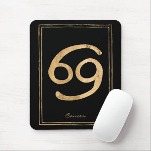 Krebs die Krabbe Hammergold stilisierte Astrologie Mousepad