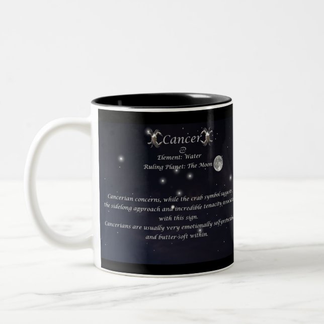 Krebs die Tierkreis-Sammlungs-Tasse Zweifarbige Tasse (Links)