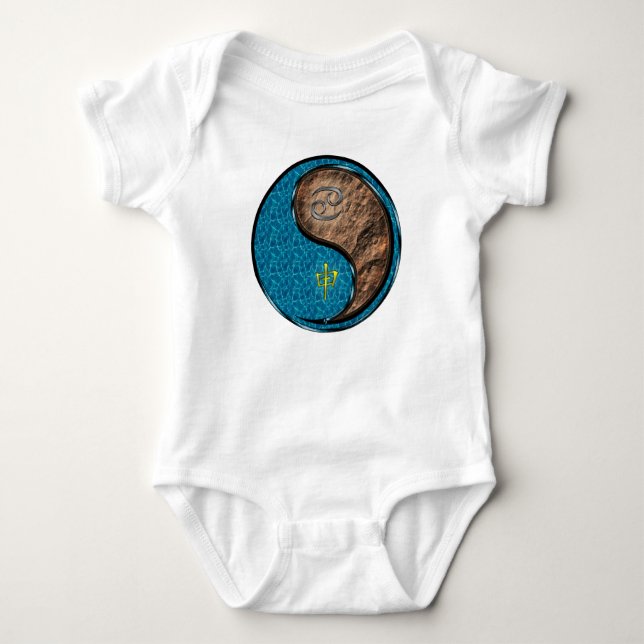 Krebs & Erdaffe Baby Strampler (Vorderseite)
