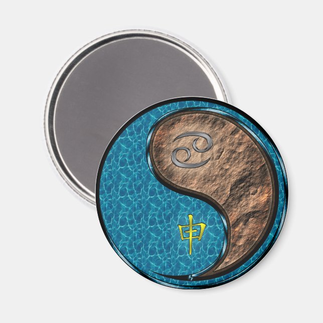 Krebs & Erdaffe Magnet (Vorderseite/Rückseite)