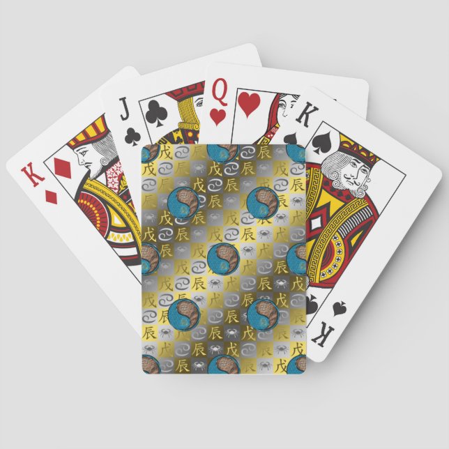 Krebs & Erddrache Spielkarten (Rückseite)