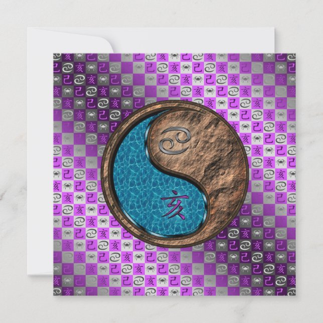 Krebs & Erde Eber Karte (Vorderseite)