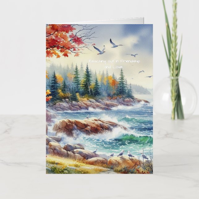 Krebs erhält eine gute Grußkarte (Vorderseite)