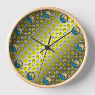 Krebs & Feuer Affe Uhr