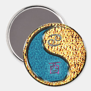 Krebs & Feuer Hahn Magnet