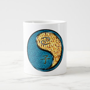 Krebs & Feuer-Ratte Jumbo-Tasse