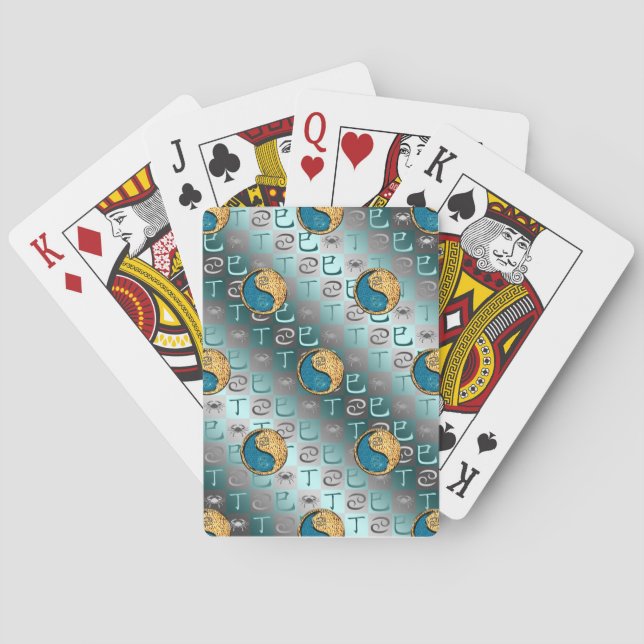 Krebs & Feuer Schlange Spielkarten (Rückseite)
