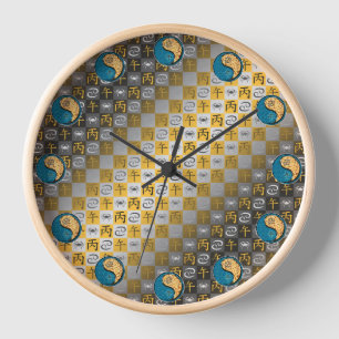 Krebs & Feuerpferd Uhr