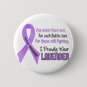 Krebs für jedes ..... trage ich stolz Lavendel 1 Button