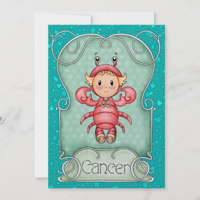 Krebs Geburtstag - SRF Einladung (Vorderseite)