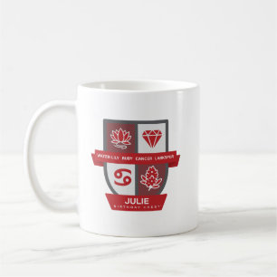 Krebs Geburtstagswappen™ für 1.-22. Juli Tasse