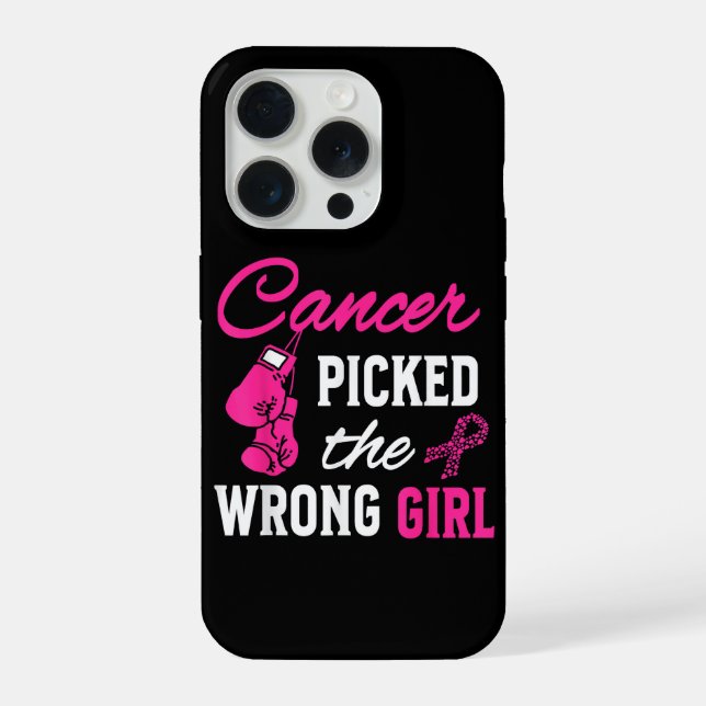 Krebs hat das falsche Mädchen ausgewählt Awareness iPhone Hülle (Rückseite)