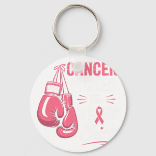 Krebs hat den falschen Kick Breast Cancer Awaren g Schlüsselanhänger