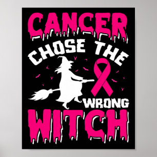 Krebs hat sich mit dem falschen rosa Hexenhut Hall Poster