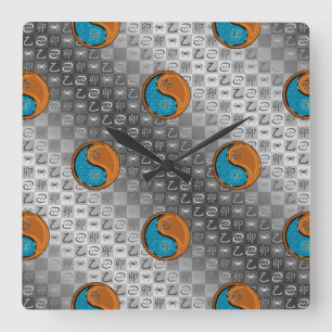Krebs & Holz Kaninchen Quadratische Wanduhr