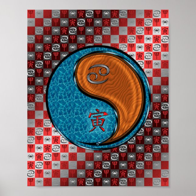 Krebs & Holz Tiger Poster (Vorne)