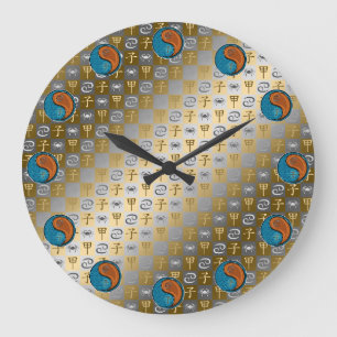 Krebs & Holzratte Große Wanduhr