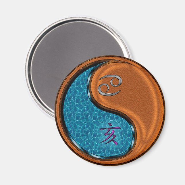 Krebs & Holzschwein Magnet (Vorderseite/Rückseite)