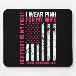 Krebs Ihr Kampf ist mein Kampf ich trage Pink Ehef Mousepad