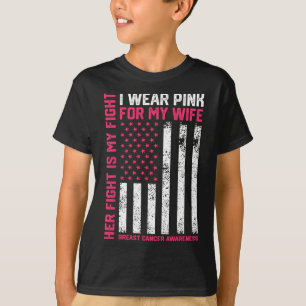 Krebs Ihr Kampf ist mein Kampf ich trage Pink Ehef T-Shirt