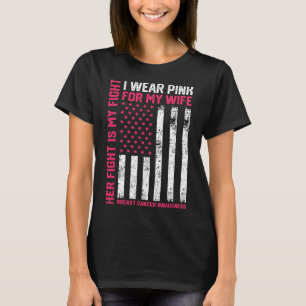 Krebs Ihr Kampf ist mein Kampf ich trage Pink Ehef T-Shirt