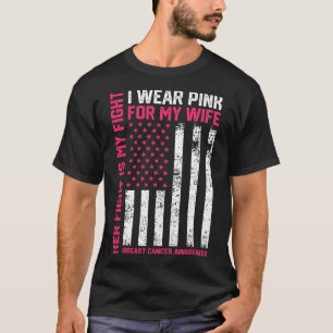 Krebs Ihr Kampf ist mein Kampf ich trage Pink Ehef T-Shirt