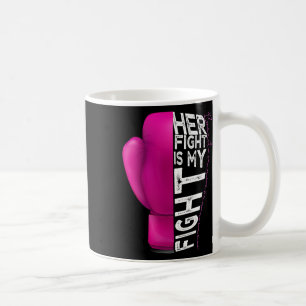 Krebs Ihr Kampf ist mein Kampf rosa Boxhandschuh Kaffeetasse