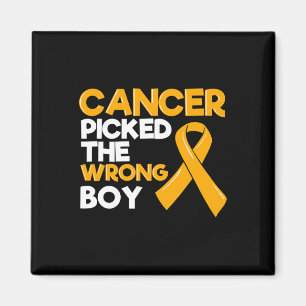 Krebs im Kindesalter Boy Ribbon Tumor Kinderarzt C Magnet
