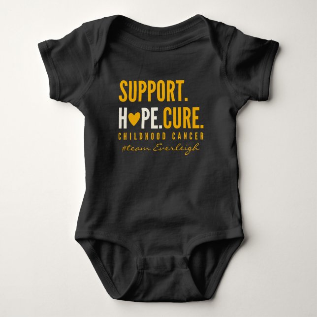 Krebs im Kindesalter Custom Baby Bodysuit One Piec Strampler (Vorderseite)