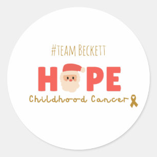 Krebs im Kindesalter Custom Christmas hope Sticker