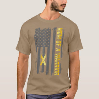 Krebs im Kindesalter Die Flagge der USA Mama eines T-Shirt
