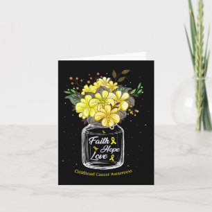 Krebs im Kindesalter Glaube Liebe Hoffnung Blume J Karte