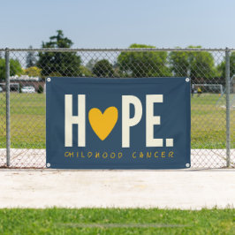 Krebs im Kindesalter HOPE Herzbanner Außenwerbung Banner